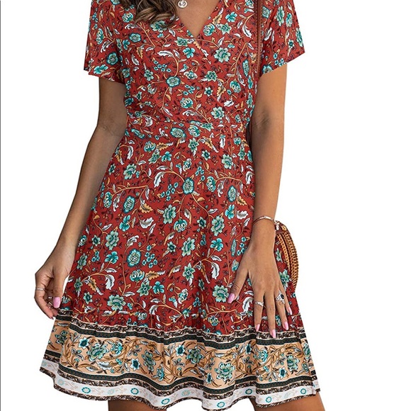 Floral maxi wrap dress - Picture 5 of 5